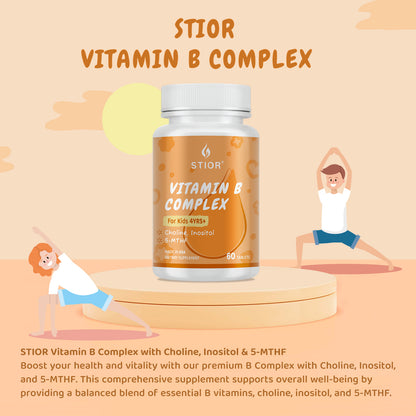 STIOR B Complex with Choline, Inositol & 5-MTHF (For Kids)