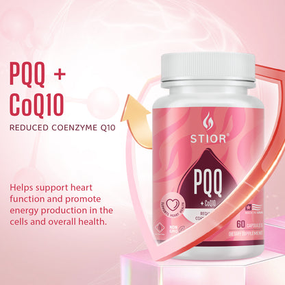 STIOR  PQQ + CoQ10 reduced coenzyme Q10 - SUPPORT HEART HEALTH